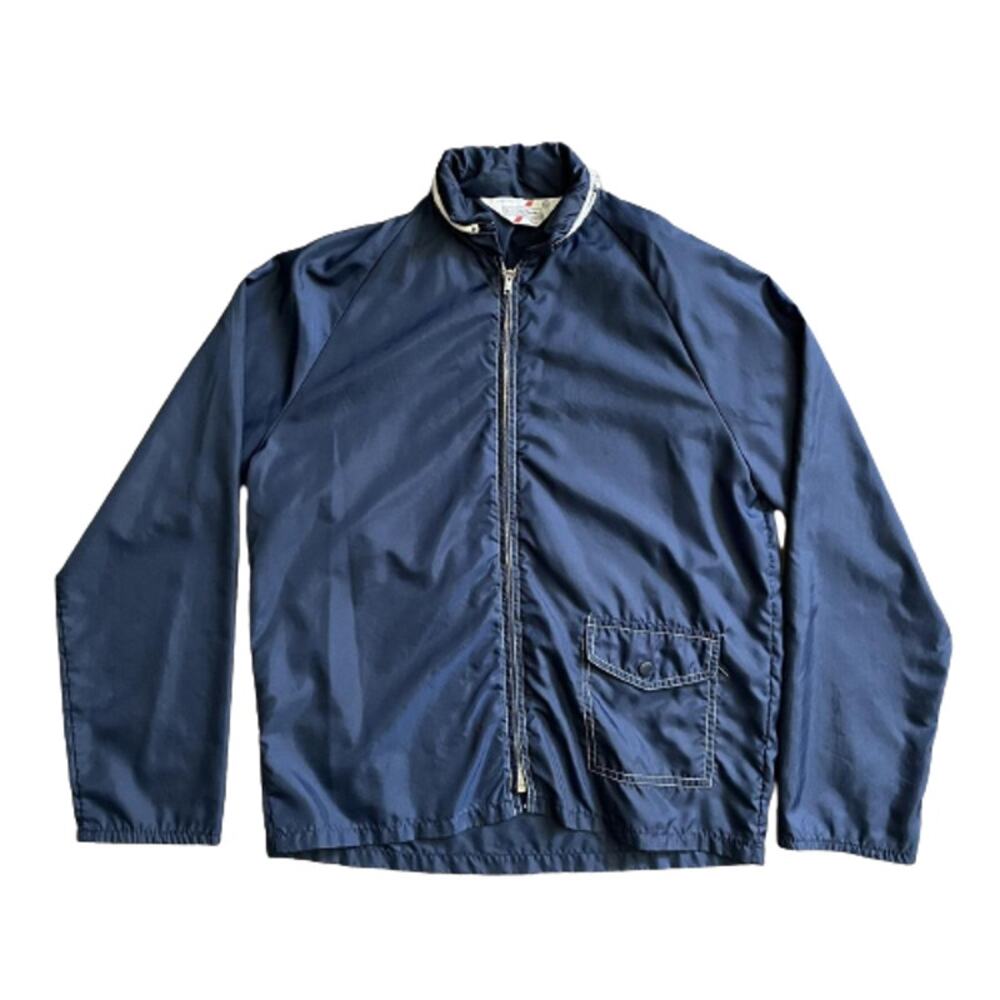 Vintage 70s 80s Sears the Men's Store Nylon Zip-Up Windbreaker Jacket